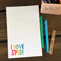I Love SPED Notepad