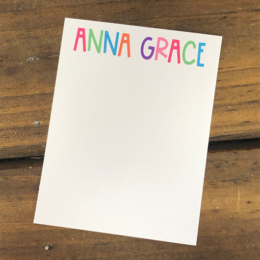 Sassy Name Personalized Flat Note Cards
