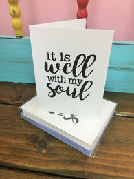 It is Well Note Cards