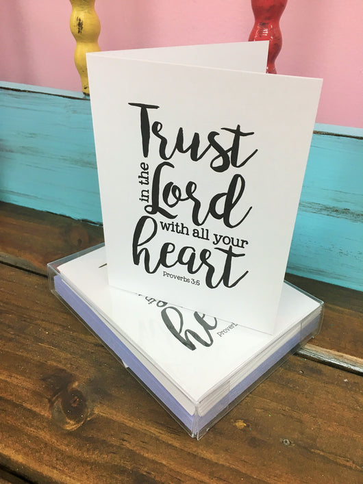 Trust in the Lord Note Cards