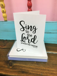Sing to the Lord Note Cards