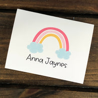Sweet Rainbow Personalized Note Cards