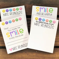 Smiley Teacher Small Notepad Set