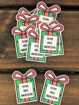 Christmas GIft Die Cut Gift Tags
