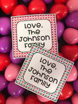 Digital Hearts Valentine Treat Tags (You Print)