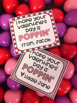 Digital Poppin' Valentine Treat Tags (You Print)