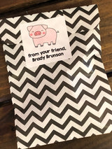 Farm Animals Personalized Square Stickers