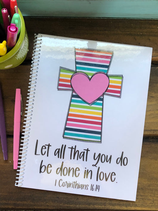 Rainbow Cross Side Spiral Notebook