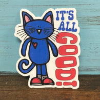 It's All God Blue Cat Vinyl Waterproof Sticker