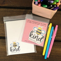 RTS: Bee Kind Small Notepad with Matching Vinyl Sticker