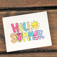 Hello Summer Note Cards