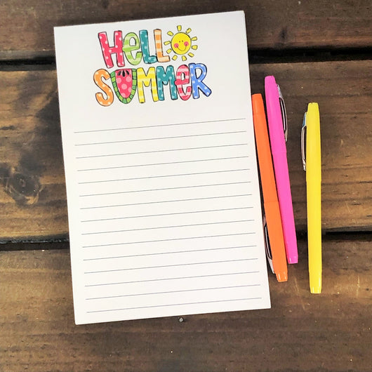 RTS: Hello Summer Large Notepad