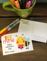Bee Mine Valentine Postcards