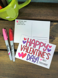 Happy Valentine's Day Valentine Postcards