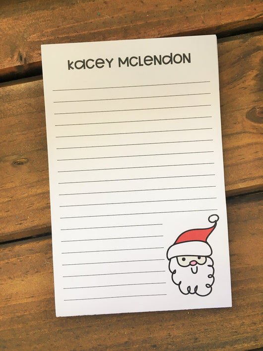Doodle Santa Personalized Notepad