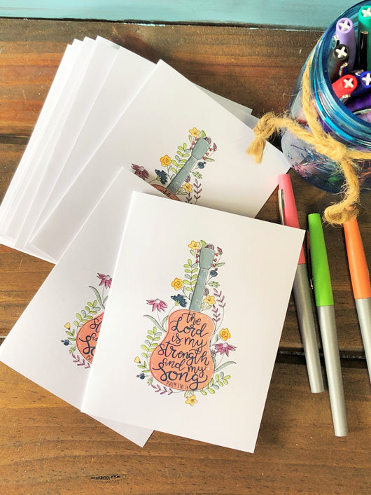 Guitar Note Cards