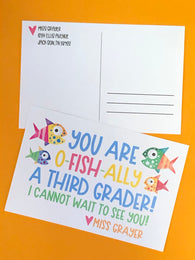 Fish Personalized Teacher Postcards
