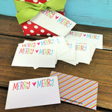 Merry ♥ Merry Christmas Gift Tags
