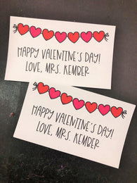 Heart Bunting Valentine Treat Tags