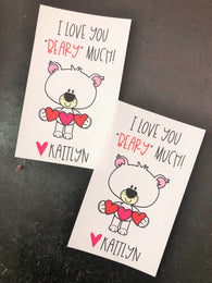 Polar Bear Valentine Treat Tags