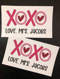 XOXO Valentine Treat Tags