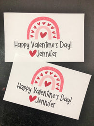 Rainbow Valentine Treat Tags