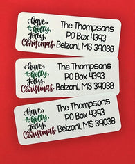 Holly Jolly Christmas Address Labels