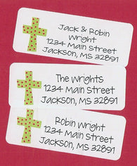 Christmas Cross  Address Labels
