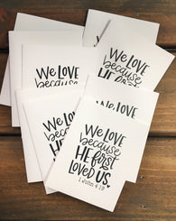 We Love Folded Note Cards