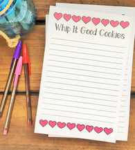 Heart Line Valentine Personalized Notepad