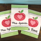 Apple Love Personalized Top Spiral Steno Notebook