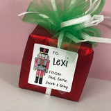 Red Nutcracker Christmas Stickers