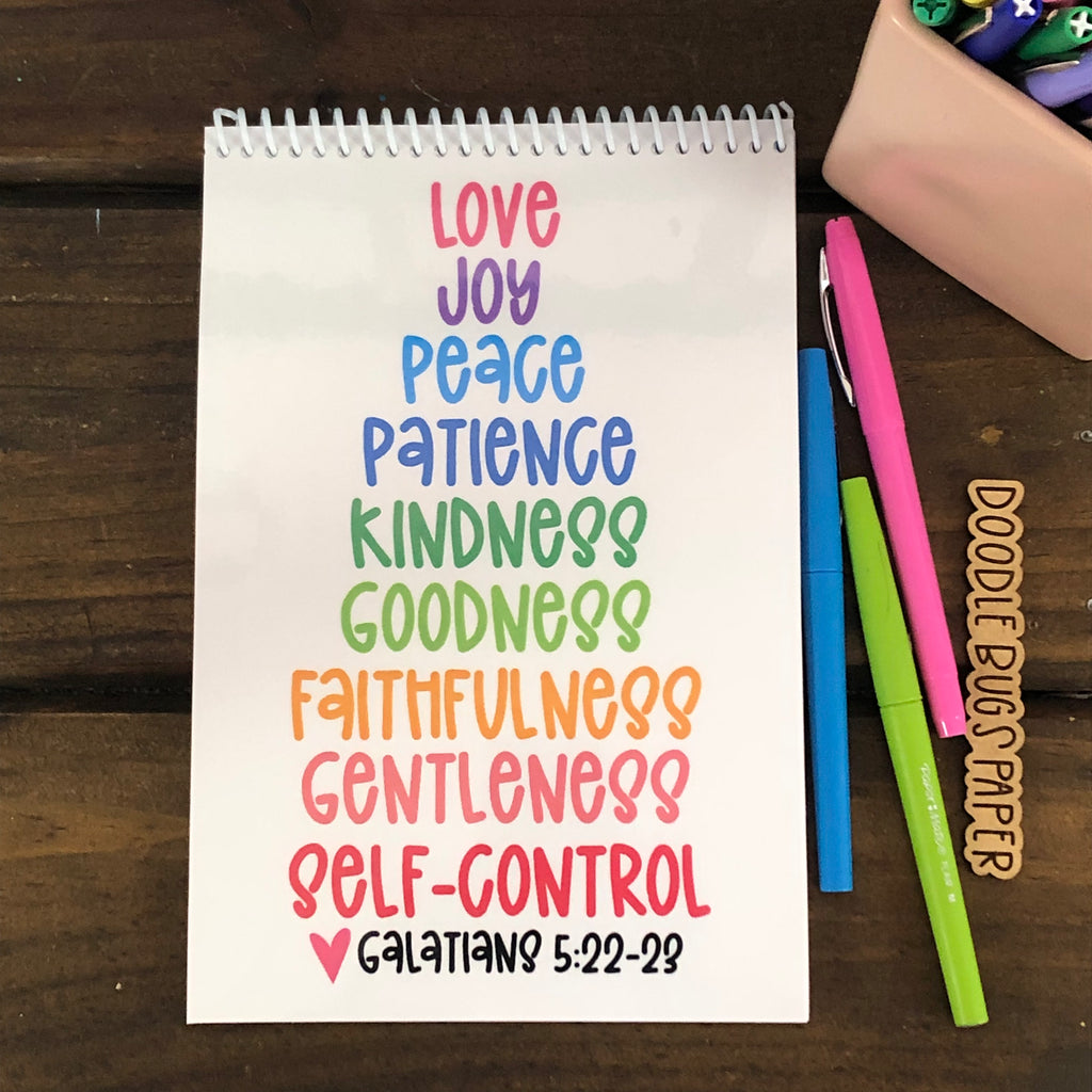 Fruit of the Spirit Notebook – DoodleBugsPaper