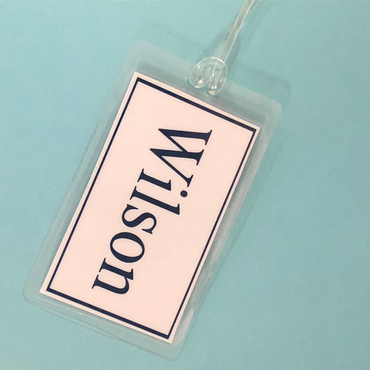 Simple Name Bag Tag