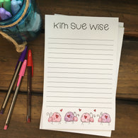 Ladybugs Valentine Personalized Notepad