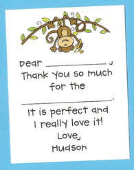 Monkey Thank You Notes