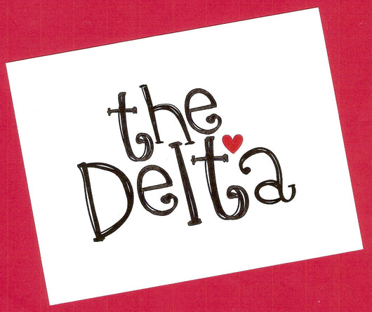 Sketch Delta Mississippi Folded Note Cards