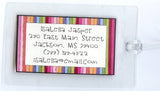 Multicolored Stripe Bag Tag | Luggage Tag