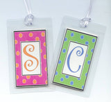 Polka Dot Initial Bag Tag | Luggage Tag