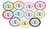 Scalloped Monogram Thank You Notes
