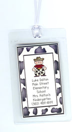 Little Cowboy Bag Tag | Luggage Tag