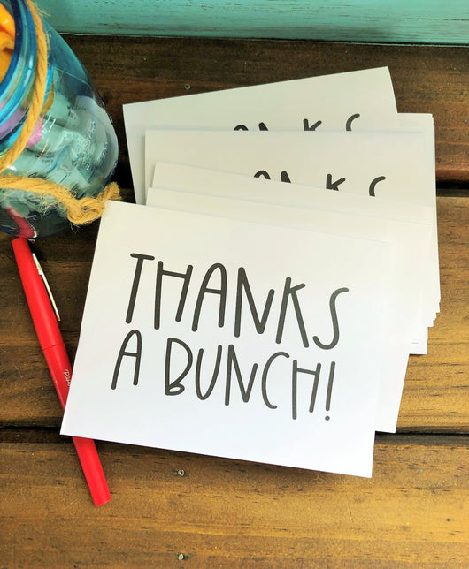 Thanks A Bunch Note Cards
